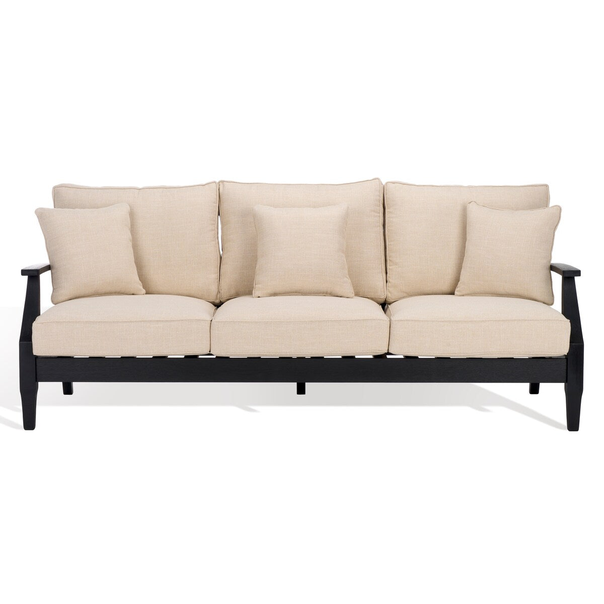 SAFAVIEH Couture Martinique Wood Patio Sofa - 82Wx35Dx32H