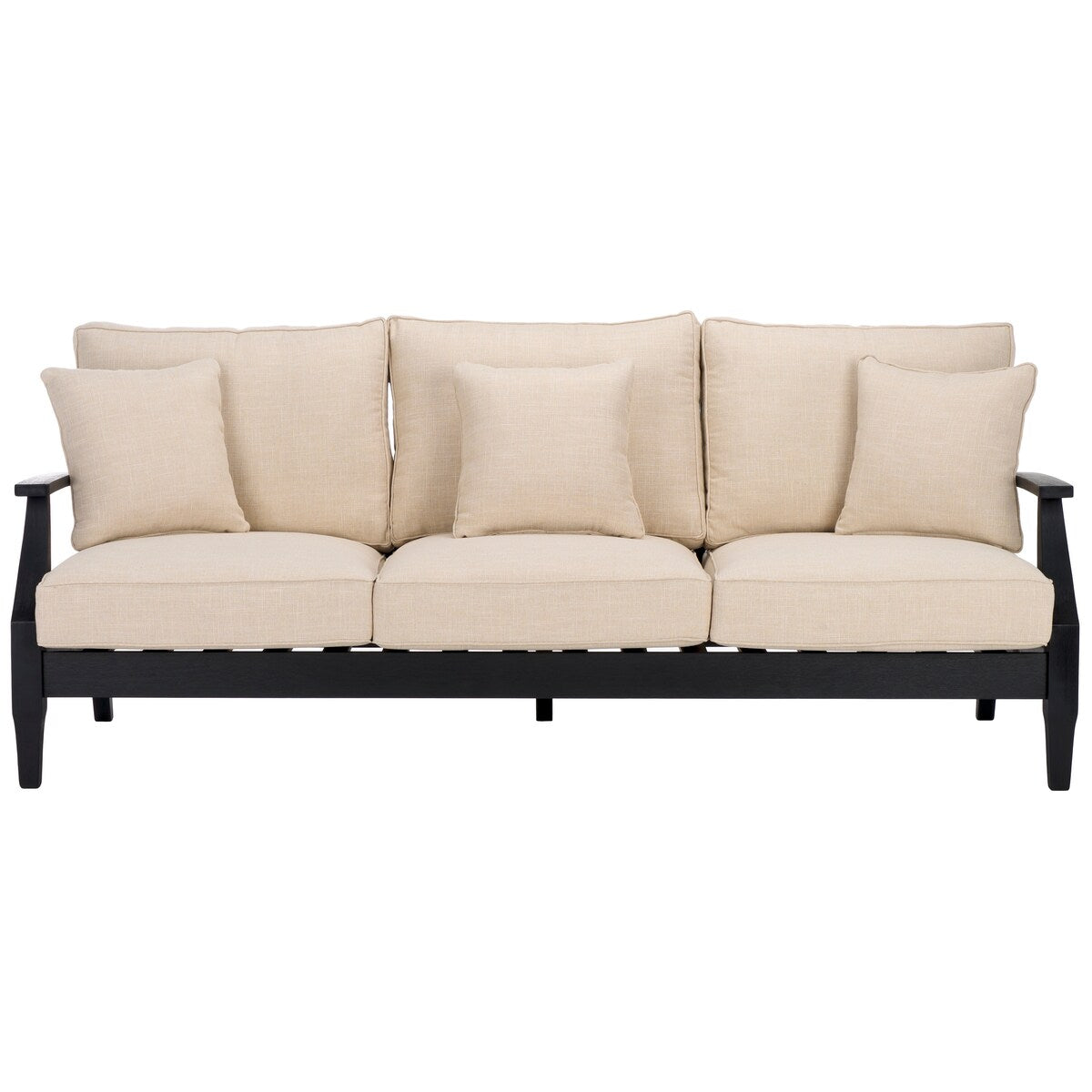 SAFAVIEH Couture Martinique Wood Patio Sofa - 82Wx35Dx32H