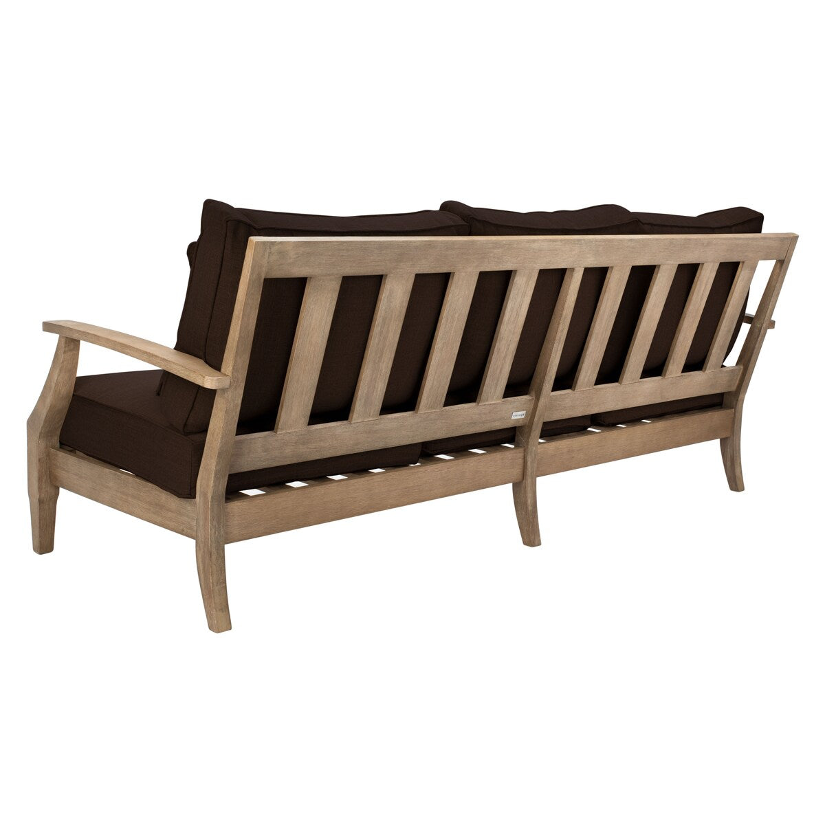 SAFAVIEH Couture Martinique Wood Patio Sofa - 82Wx35Dx32H