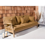 SAFAVIEH Couture Martinique Wood Patio Sofa - 82Wx35Dx32H