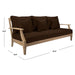 SAFAVIEH Couture Martinique Wood Patio Sofa - 82Wx35Dx32H