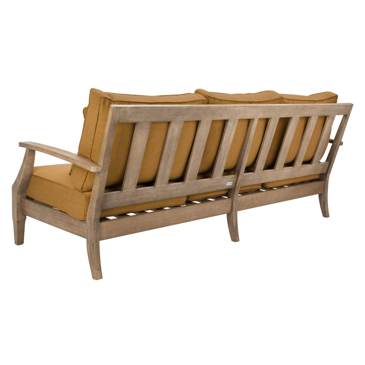 SAFAVIEH Couture Martinique Wood Patio Sofa - 82Wx35Dx32H