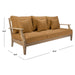 SAFAVIEH Couture Martinique Wood Patio Sofa - 82Wx35Dx32H