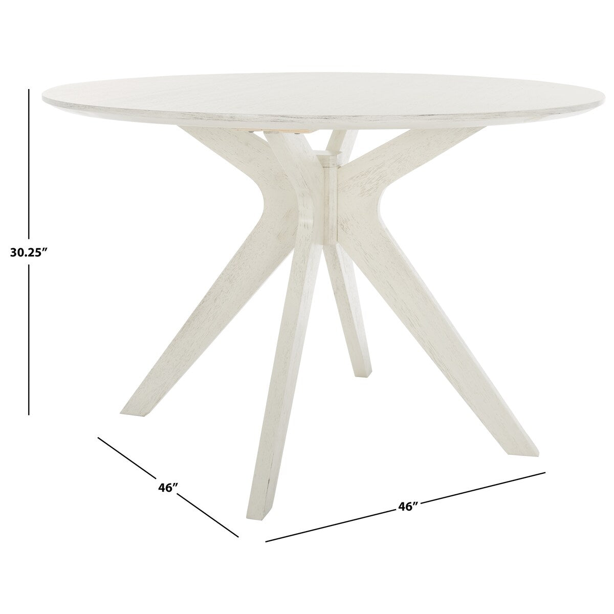 SAFAVIEH Couture Meiko 46-inch Round Dining Table - 46 In W x 46 In D x 30 In H - 46Wx46Dx30H