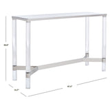 SAFAVIEH Couture Melusine Acrylic Console Table - 47.2" W x 15.7" L x 30" H - 47Wx16Dx30H