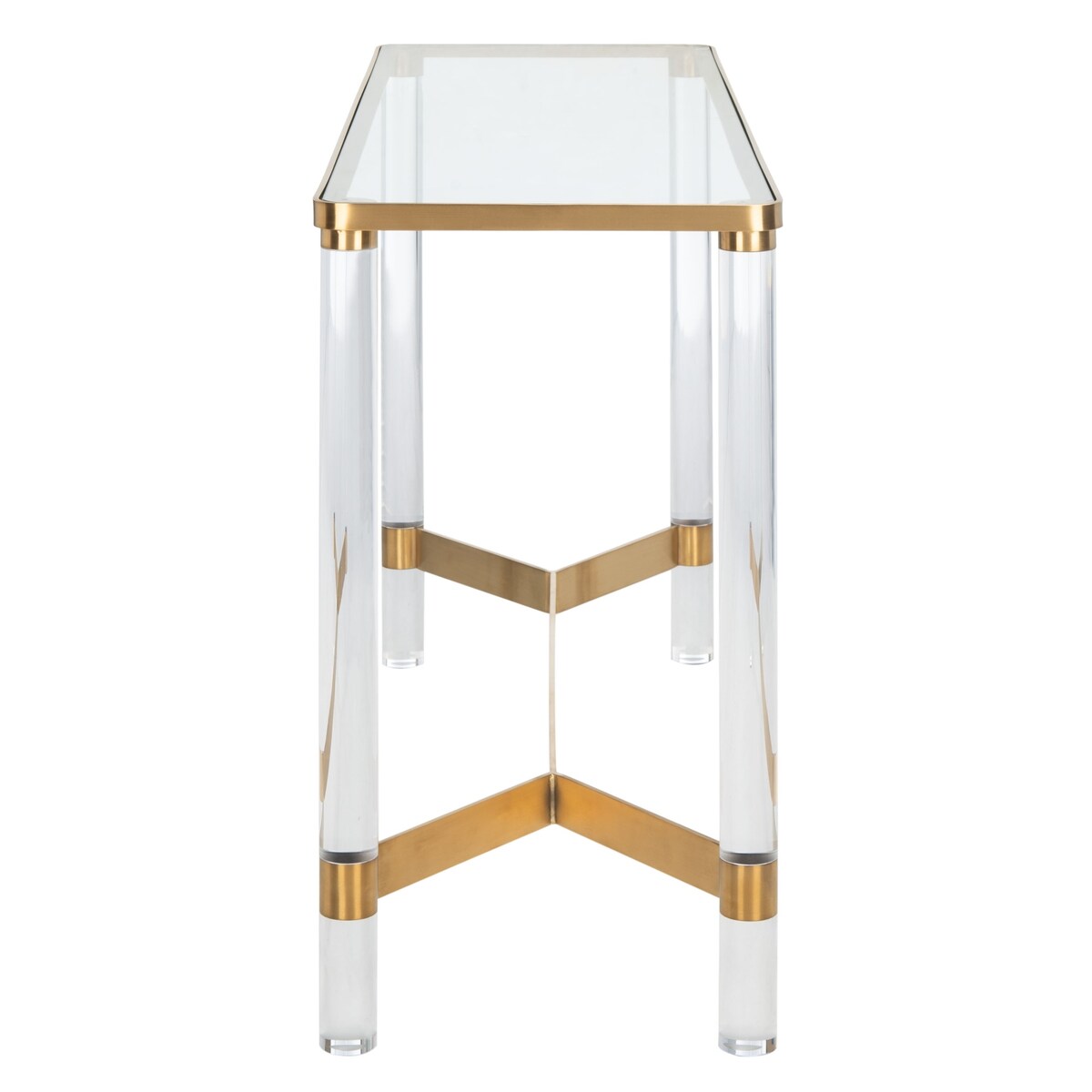 SAFAVIEH Couture Melusine Acrylic Console Table - 47.2" W x 15.7" L x 30" H - 47Wx16Dx30H