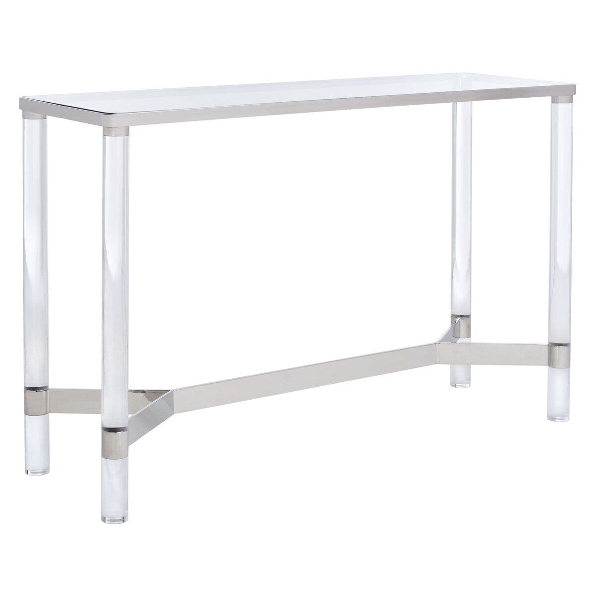 SAFAVIEH Couture Melusine Acrylic Console Table - 47.2" W x 15.7" L x 30" H - 47Wx16Dx30H