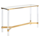 SAFAVIEH Couture Melusine Acrylic Console Table - 47.2" W x 15.7" L x 30" H - 47Wx16Dx30H