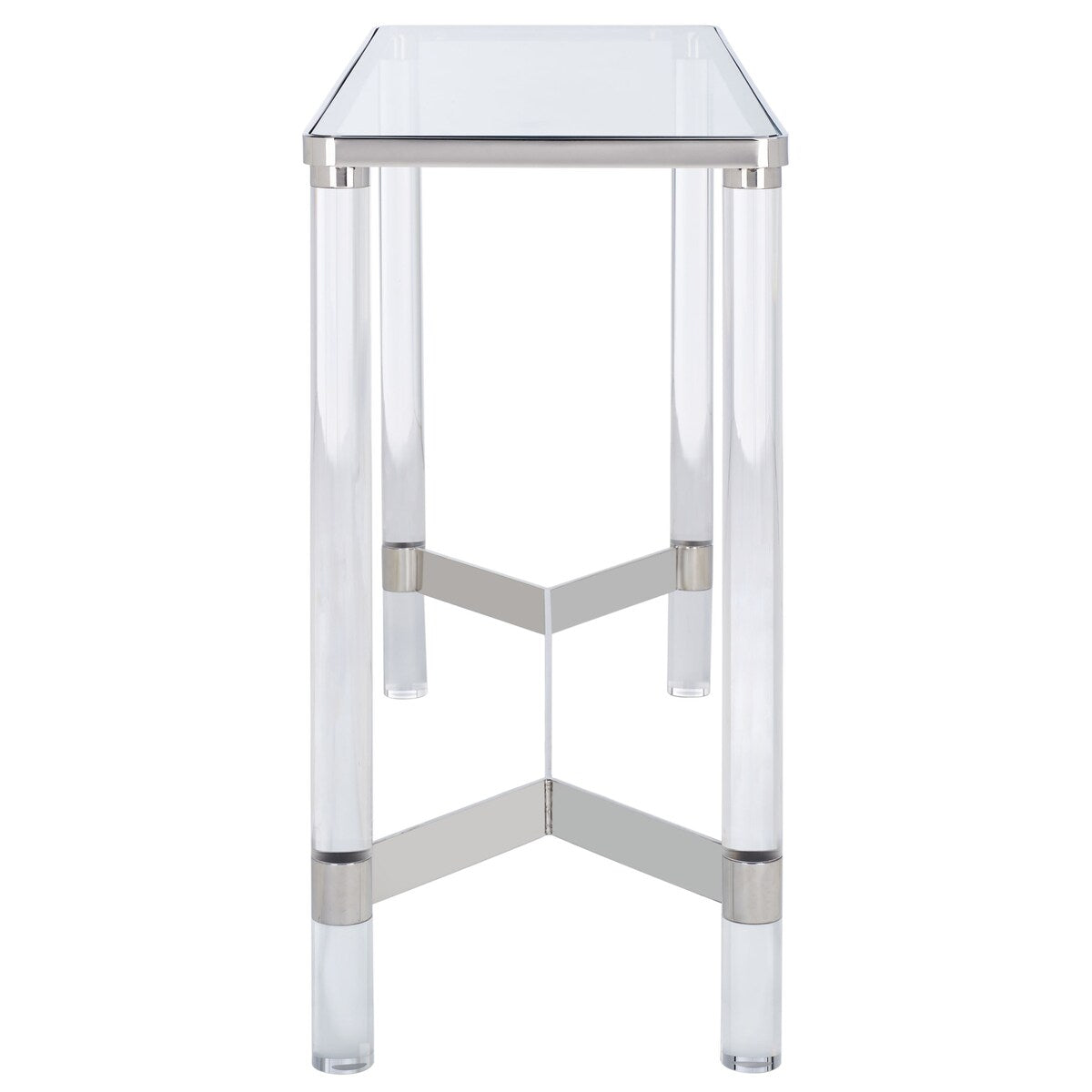 SAFAVIEH Couture Melusine Acrylic Console Table - 47.2" W x 15.7" L x 30" H - 47Wx16Dx30H