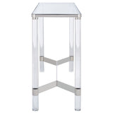 SAFAVIEH Couture Melusine Acrylic Console Table - 47.2" W x 15.7" L x 30" H - 47Wx16Dx30H