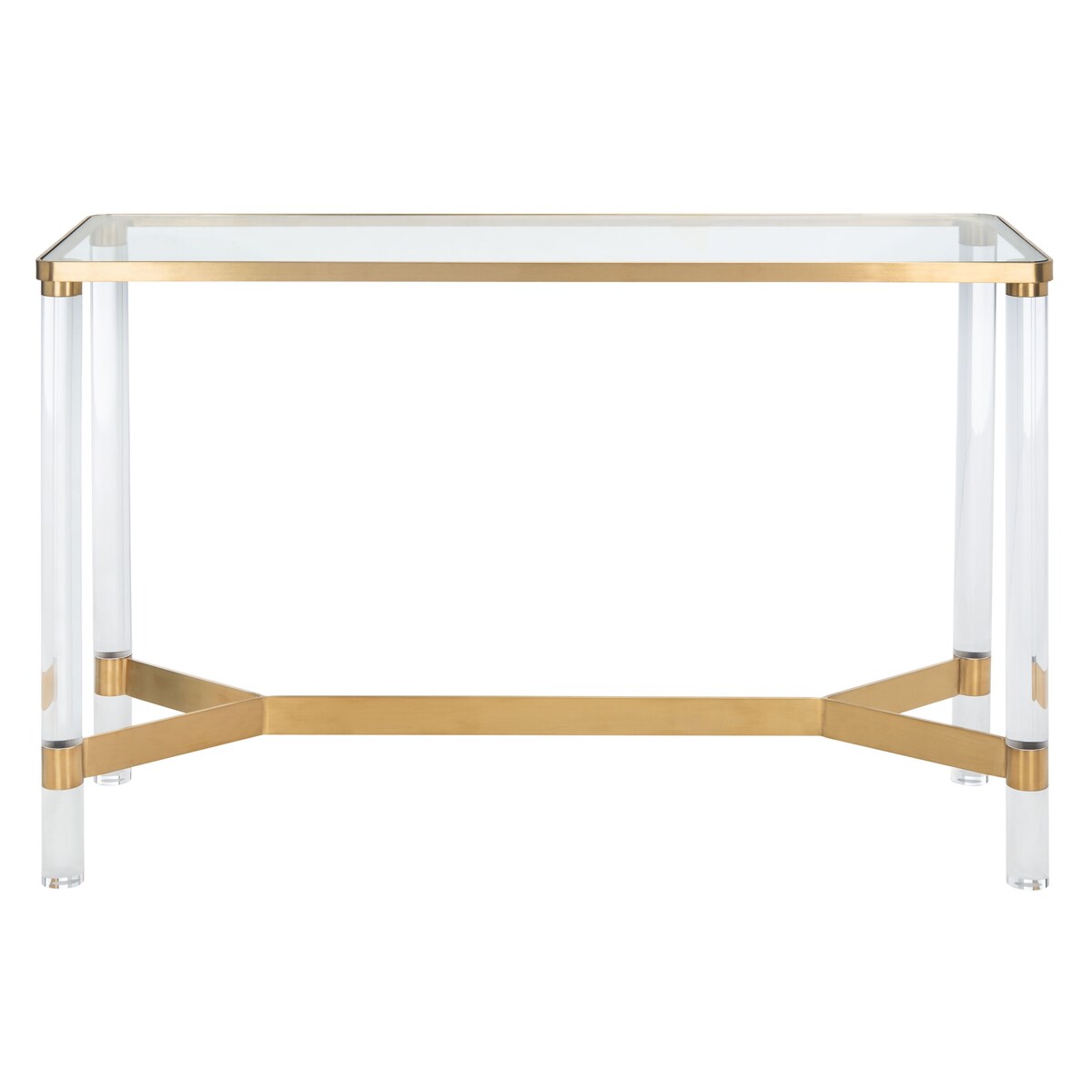 SAFAVIEH Couture Melusine Acrylic Console Table - 47.2" W x 15.7" L x 30" H - 47Wx16Dx30H