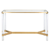 SAFAVIEH Couture Melusine Acrylic Console Table - 47.2" W x 15.7" L x 30" H - 47Wx16Dx30H