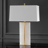 SAFAVIEH Couture Metha 31" Marble Table Lamp - 20" W x 11" D x 31" H - 20Wx11Dx31H