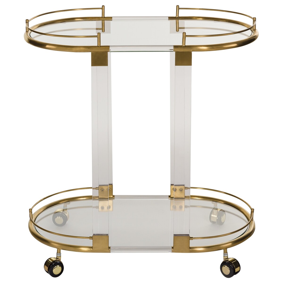 SAFAVIEH Couture Mirkku Bronze Brass Trolley - 30Wx17Dx31H