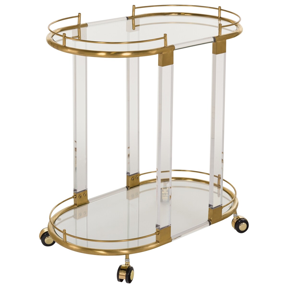 SAFAVIEH Couture Mirkku Bronze Brass Trolley - 30Wx17Dx31H