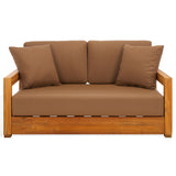 SAFAVIEH Couture Montford Brazilian Teak 2-Seat Bench - 53Wx36Dx27H