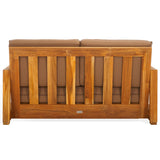 SAFAVIEH Couture Montford Brazilian Teak 2-Seat Bench - 53Wx36Dx27H