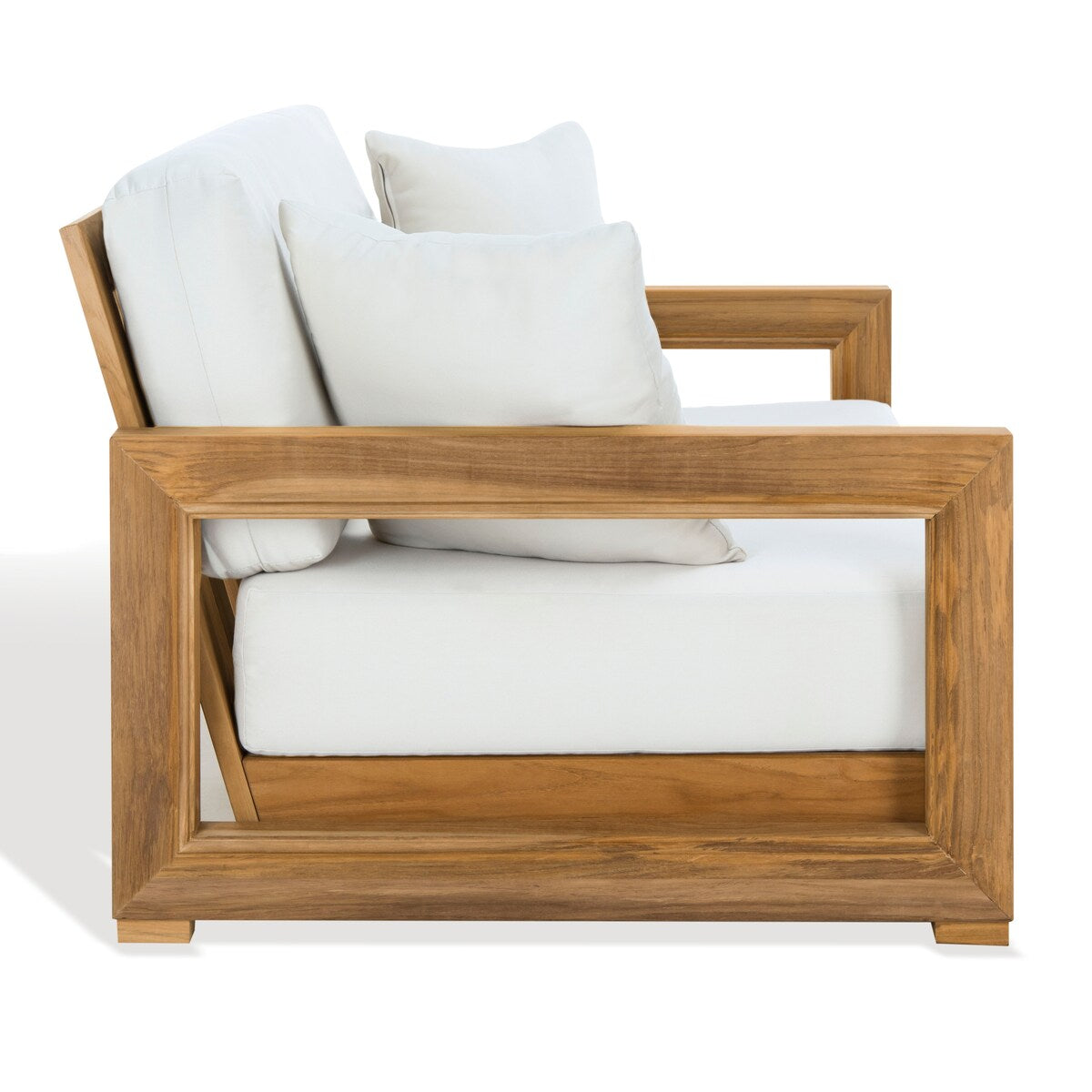 SAFAVIEH Couture Montford Brazilian Teak 2-Seat Bench - 53Wx36Dx27H