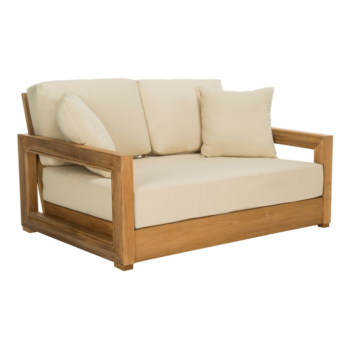 SAFAVIEH Couture Montford Teak 2-Seat Bench Casing - 48Wx29Dx1H