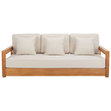 SAFAVIEH Couture Montford Teak 3-Seat Bench Casing - 72Wx29Dx1H