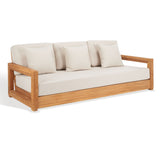 SAFAVIEH Couture Montford Teak 3-Seat Bench Casing - 72Wx29Dx1H