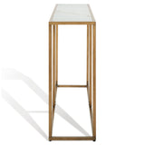 SAFAVIEH Couture Mutsuko Marble Console Table - 32 In W x 12 In D x 34 In H - 48Wx12Dx30H