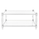 SAFAVIEH Couture Nadiye Acrylic Coffee Table - 38.51" W x 38.51" D x 17.72" H - 39Wx39Dx18H