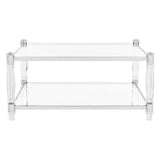 SAFAVIEH Couture Nadiye Acrylic Coffee Table - 38.51" W x 38.51" D x 17.72" H - 39Wx39Dx18H