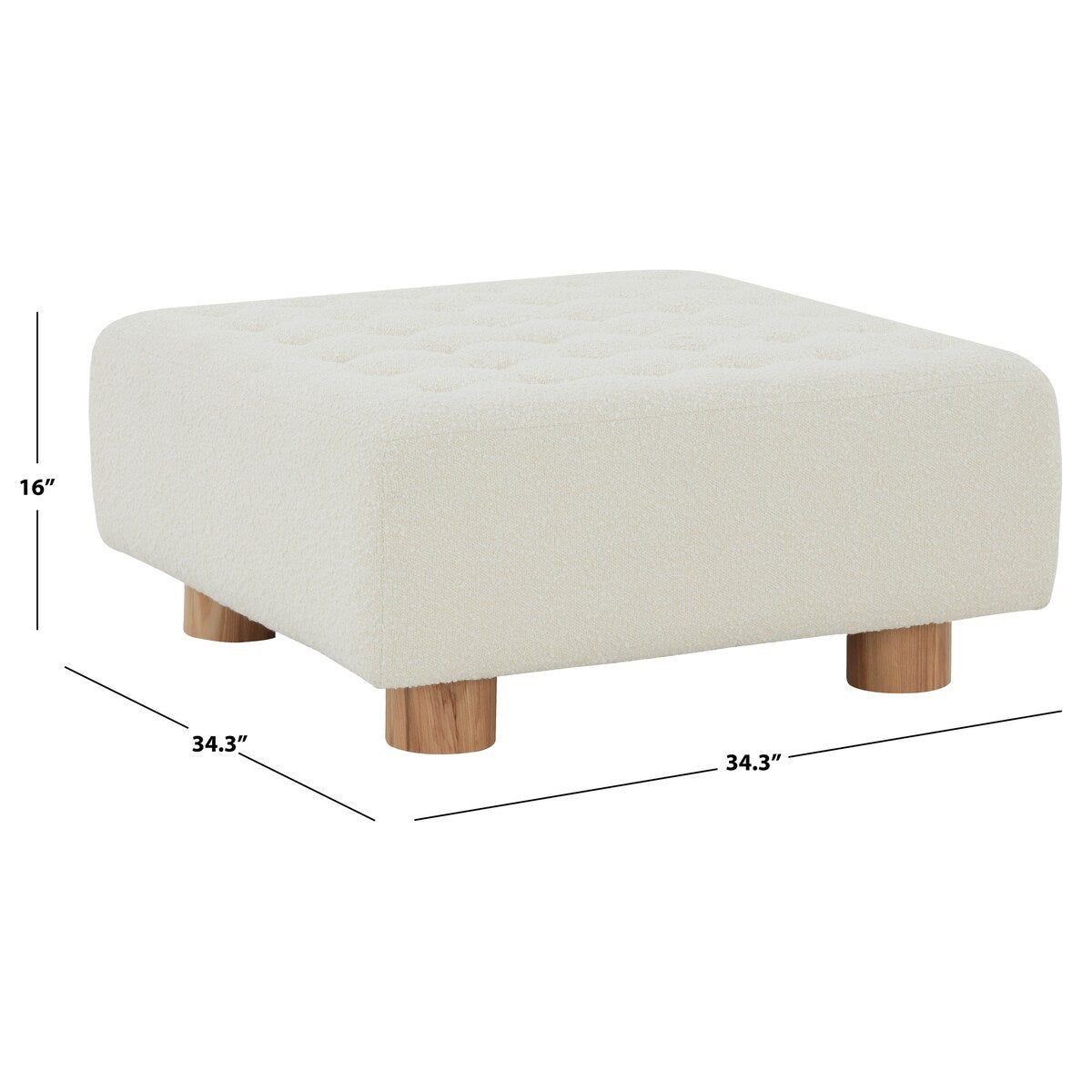 SAFAVIEH Couture Nazeli Square Ottoman