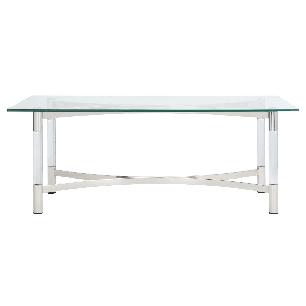 SAFAVIEH Couture Nazira Acrylic Coffee Table - 47.2" W x 23.6" L x 18" H - 47Wx24Dx18H