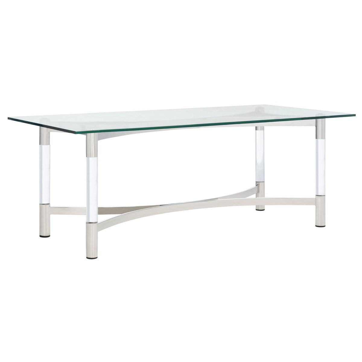 SAFAVIEH Couture Nazira Acrylic Coffee Table - 47.2" W x 23.6" L x 18" H - 47Wx24Dx18H