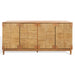 SAFAVIEH Couture Nedime Banana Stem 4-Door Sideboard - 69.8 In. W x 18.1 In. D x 32 In. H - 70Wx32Dx18H