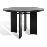 SAFAVIEH Couture Neetu Round Wood Dining Table - 47.75 In W x 47.75 In D x 30 In H - 48Wx48Dx30H