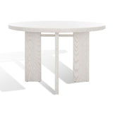 SAFAVIEH Couture Neetu Round Wood Dining Table - 47.75 In W x 47.75 In D x 30 In H - 48Wx48Dx30H