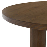 SAFAVIEH Couture Neetu Round Wood Dining Table - 47.75 In W x 47.75 In D x 30 In H - 48Wx48Dx30H