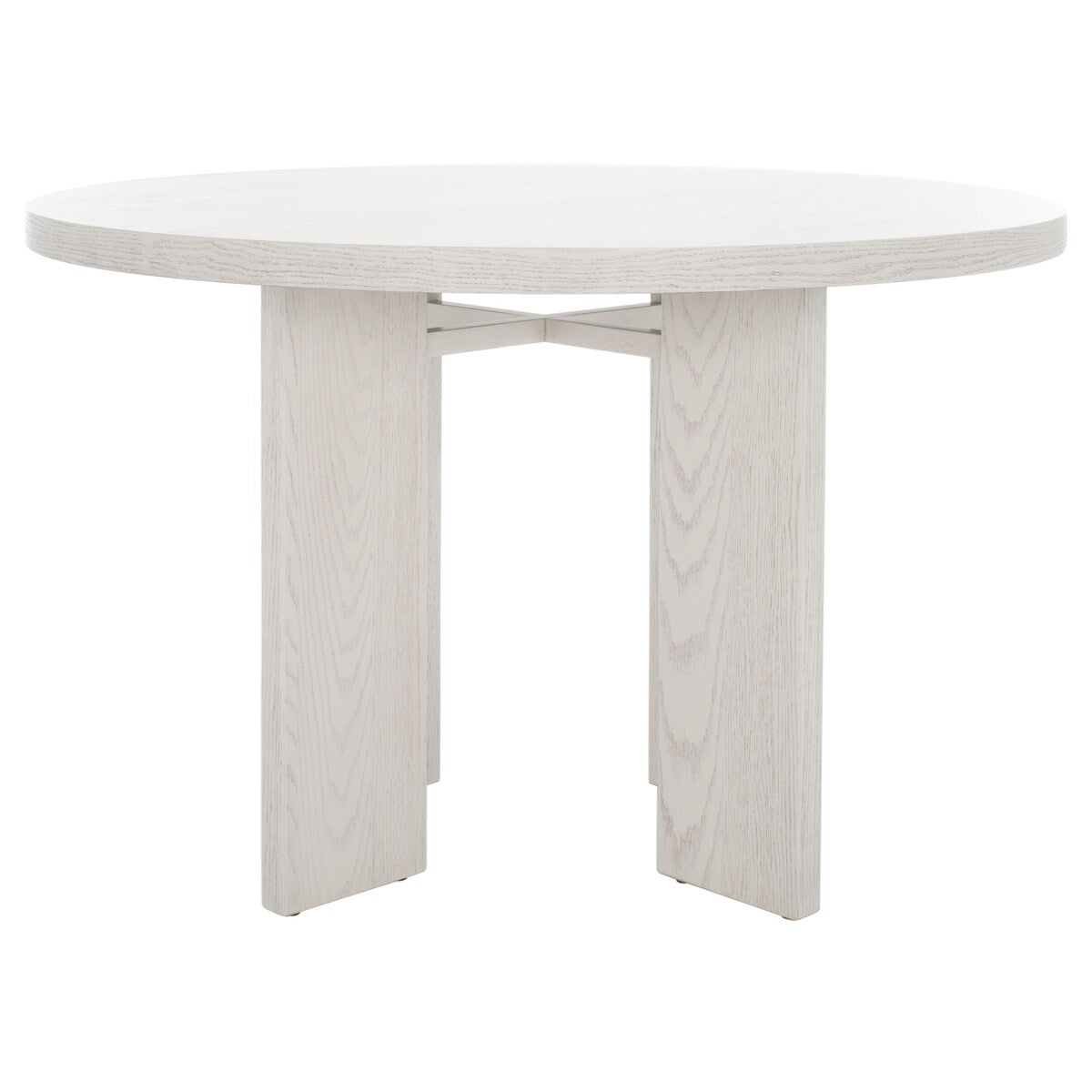 SAFAVIEH Couture Neetu Round Wood Dining Table - 47.75 In W x 47.75 In D x 30 In H - 48Wx48Dx30H