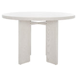 SAFAVIEH Couture Neetu Round Wood Dining Table - 47.75 In W x 47.75 In D x 30 In H - 48Wx48Dx30H