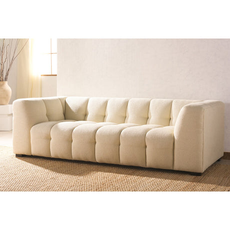 SAFAVIEH Couture Nunziata Boucle Tufted Sofa - 90" W x 42" D x 27" H - 90Wx42Dx27H