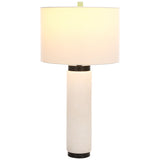 SAFAVIEH Couture Oketa Alabaster Pillar Table Lamp - 15 In W x 15 In D x 30 In H - 15Wx15Dx30H