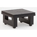 SAFAVIEH Couture Olivine Montford Teak Commercial Grade End Table. - 24 In W x 24 In D x 13 In H - 24Wx24Dx13H