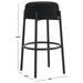 SAFAVIEH Couture Paisleigh Metal Leg 30-inch Barstool - 17Wx17Dx30H