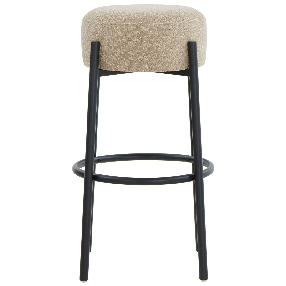 SAFAVIEH Couture Paisleigh Metal Leg 30-inch Barstool - 17Wx17Dx30H