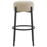 SAFAVIEH Couture Paisleigh Metal Leg 30-inch Barstool - 17Wx17Dx30H