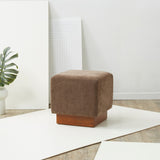 SAFAVIEH Couture Pelin Square Ottoman (Fully Assembled)