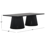 SAFAVIEH Couture Penelope Wood Coffee Table. - 51Wx28Dx16H