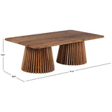 SAFAVIEH Couture Penelope Wood Coffee Table. - 51Wx28Dx16H