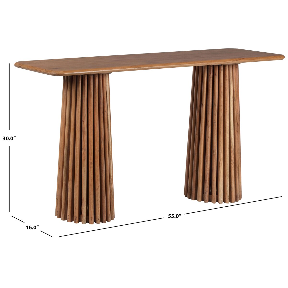 SAFAVIEH Couture Penelope Wood Console Table - 55Wx16Dx30H