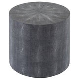 SAFAVIEH Couture Pessa Faux Shagreen Black End Table - 20Wx20Dx18H