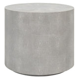 SAFAVIEH Couture Pessa Faux Shagreen Black End Table - 20Wx20Dx18H