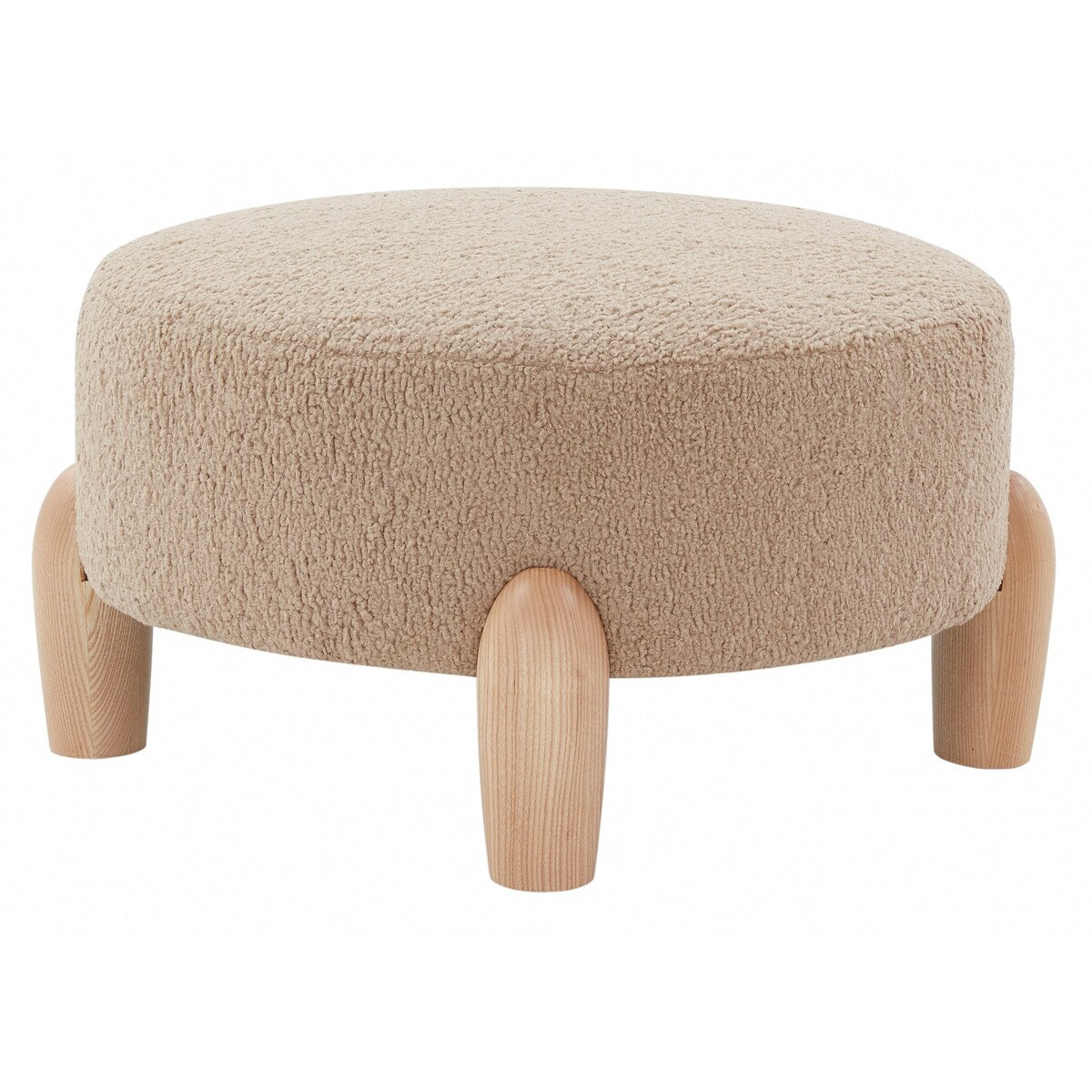 SAFAVIEH Couture Polixeni Scandinavian Round Ottoman